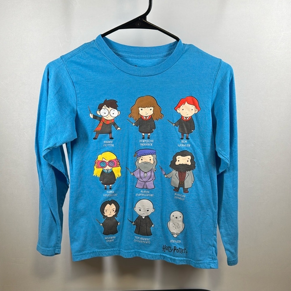 Harry Potter Long sleeve Blue Shirt. Size Medium. Super soft.